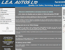 Tablet Screenshot of leautos.co.uk